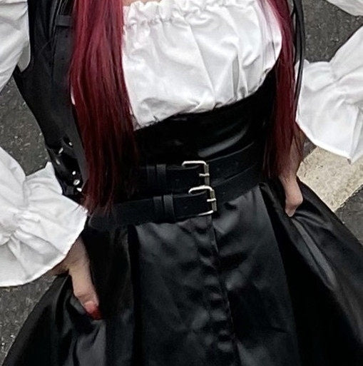 Sub_Era_Dark_Punk_Waist_Cinched_Lace_Two_Piece_Women's_Pu_Casual_Mini_Dresses_668602326052_MISSTT