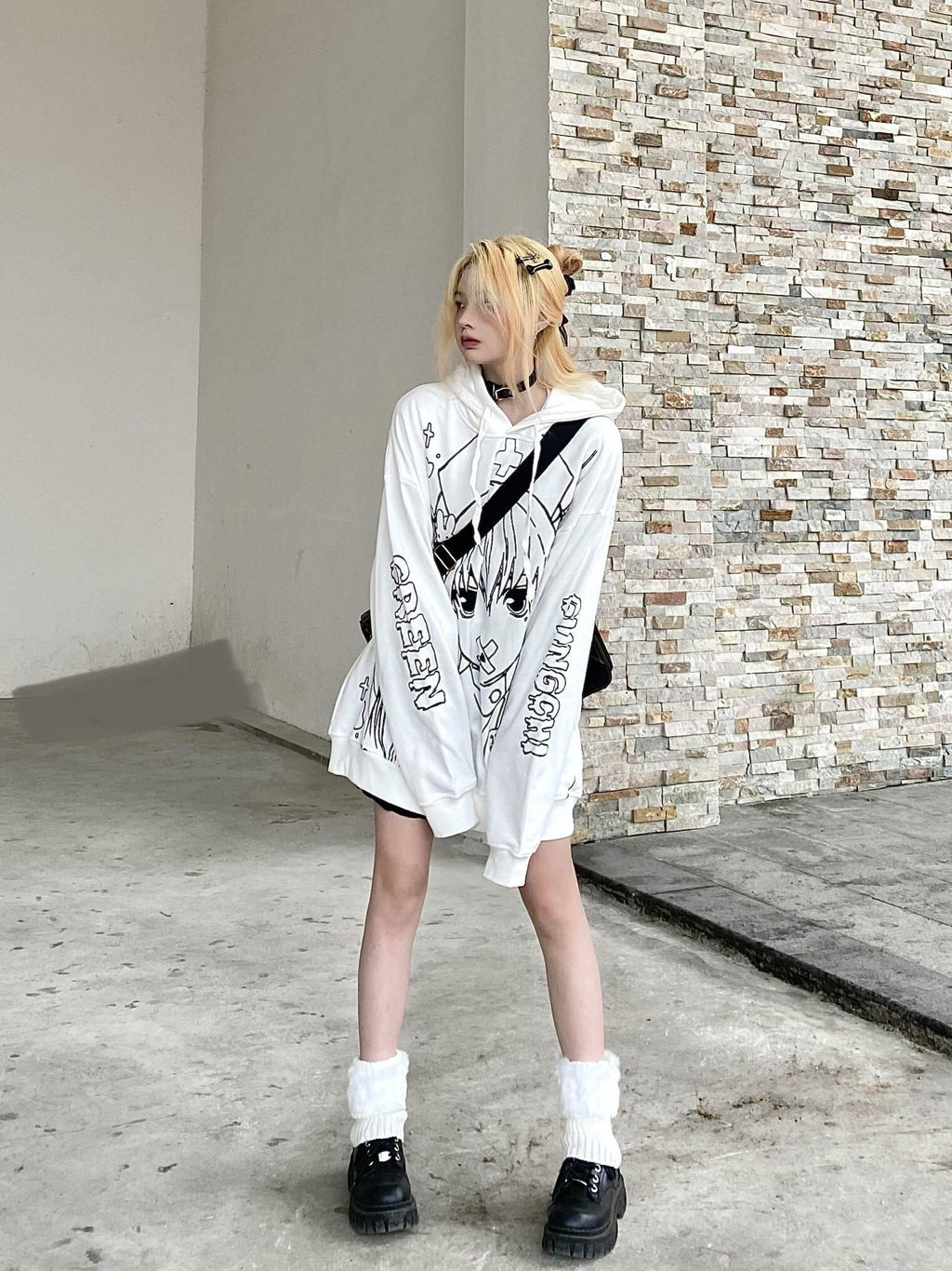 Sub_Era_Nurse_Girl_Anime_Graffiti_Hooded_Loose_Women's_Polyester_Fleece_Hoodies_628105667050_MISSTT