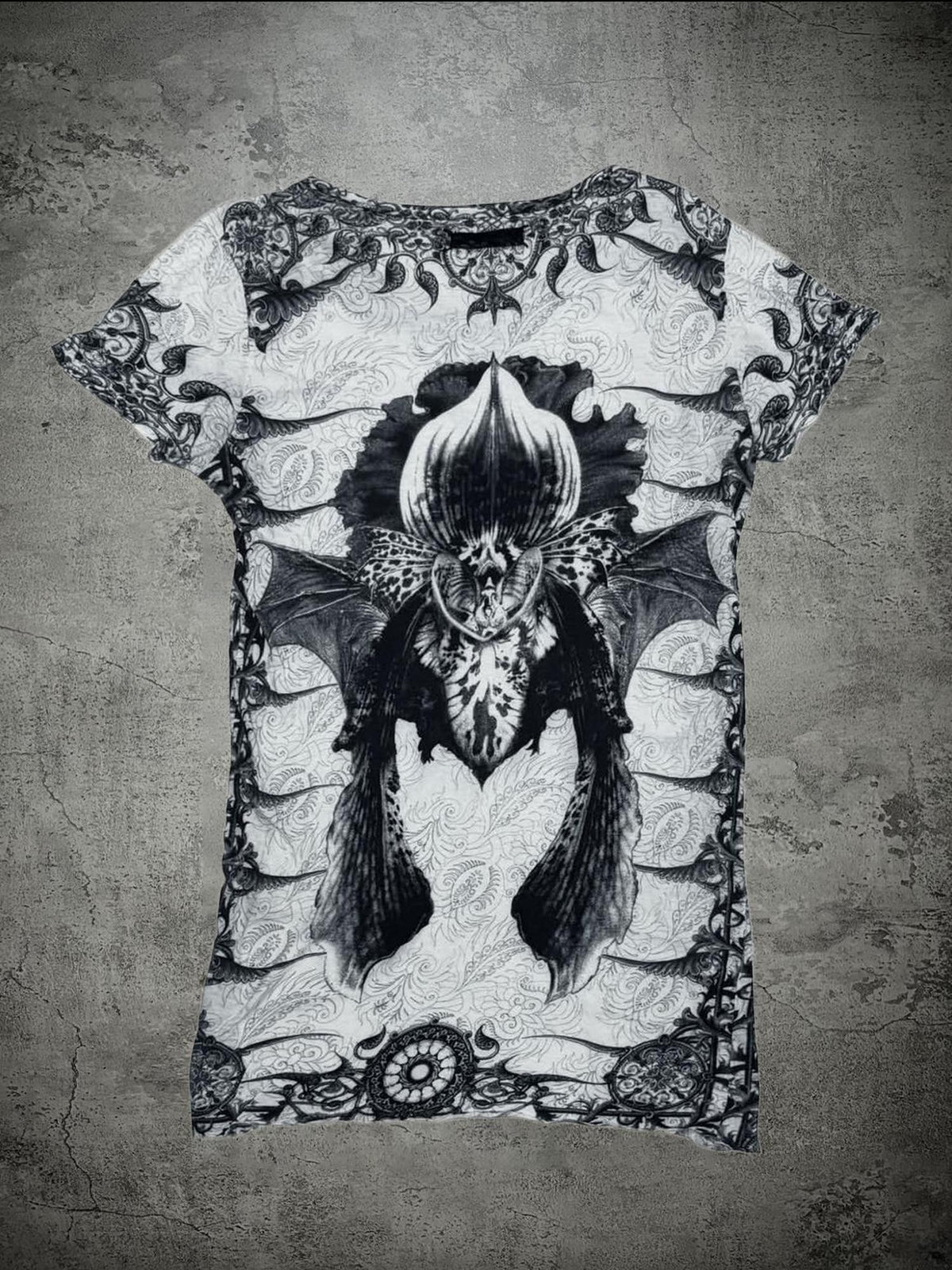 THE DAWN 3d Paisley Print Visual Kei Women's Short Sleeve T-shirts