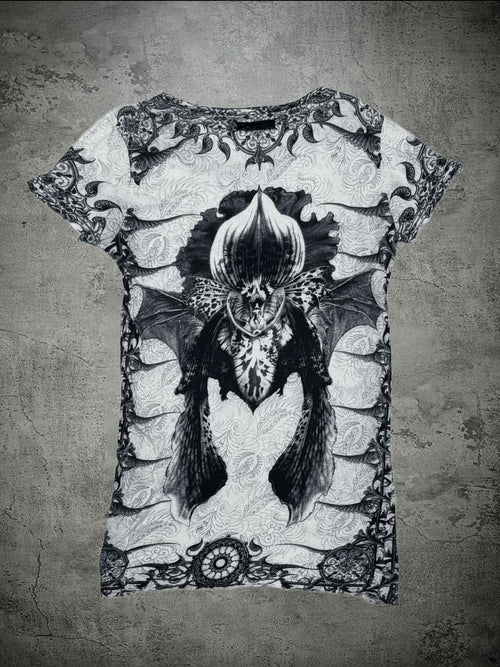 THE DAWN 3d Paisley Print Visual Kei Women's Short Sleeve T-shirts