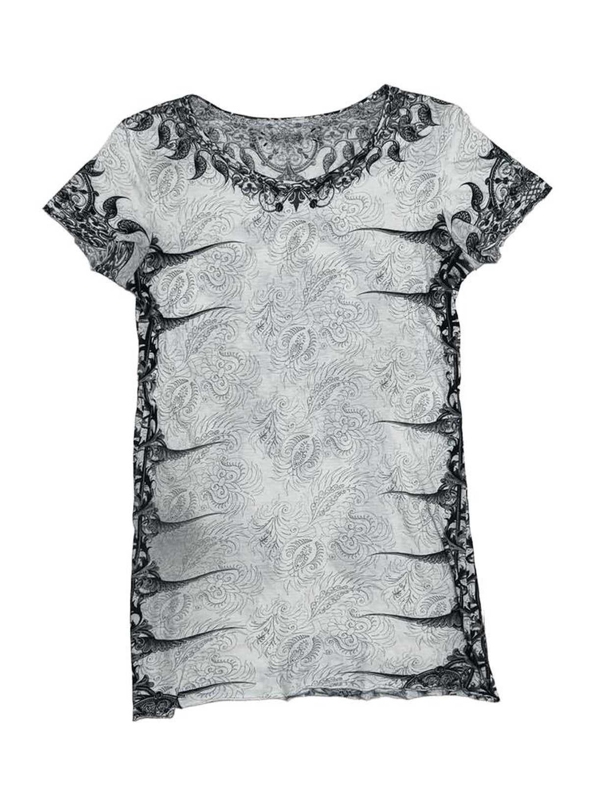 THE DAWN 3d Paisley Print Visual Kei Women's Short Sleeve T-shirts