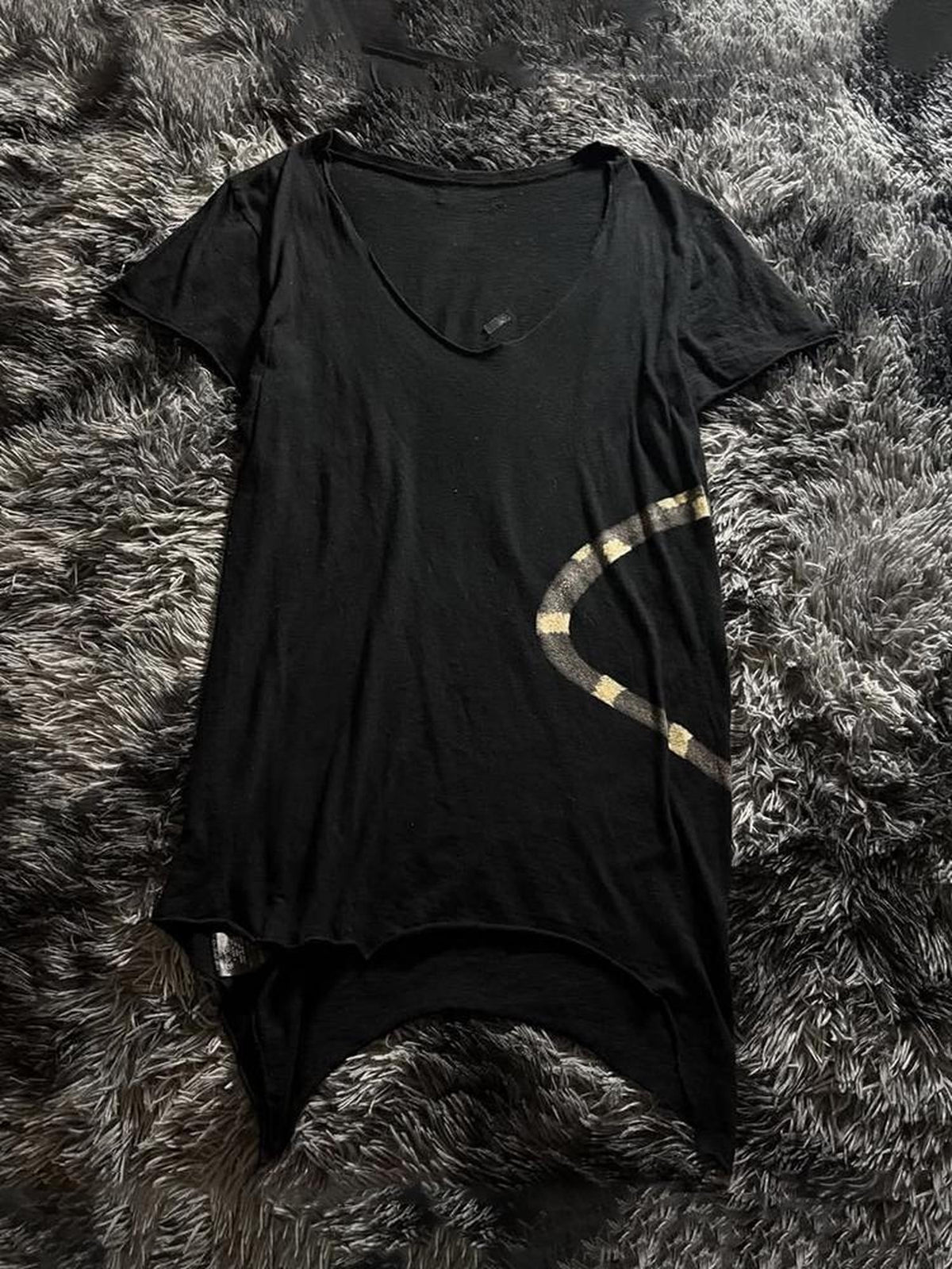 THE DAWN 3d Snake Print Asymmetric V-neck Slim Fit Gothic Women's Short Sleeve T-shirts