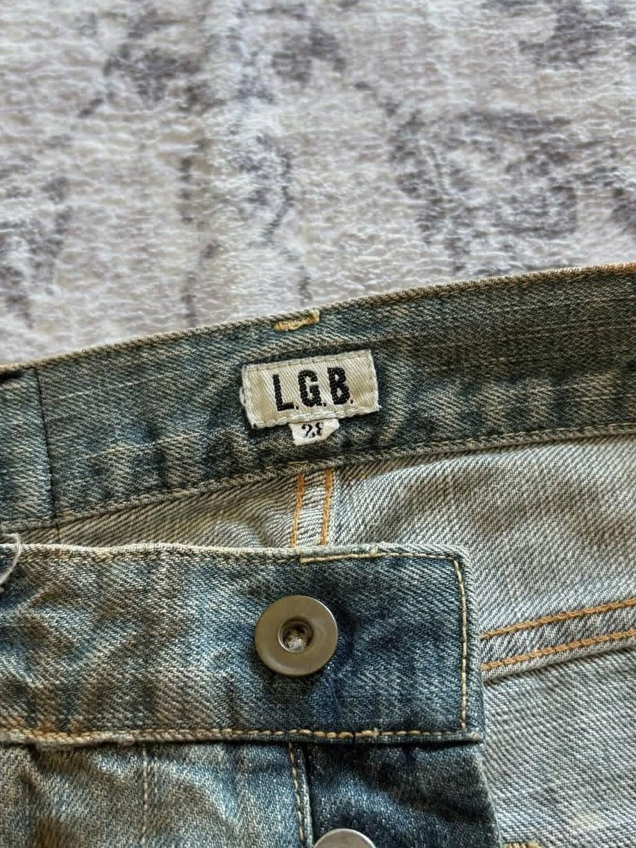 THE DAWN Breathable Mid Rise Distressed Visual Slim Flare Youth Blue Straight Jeans