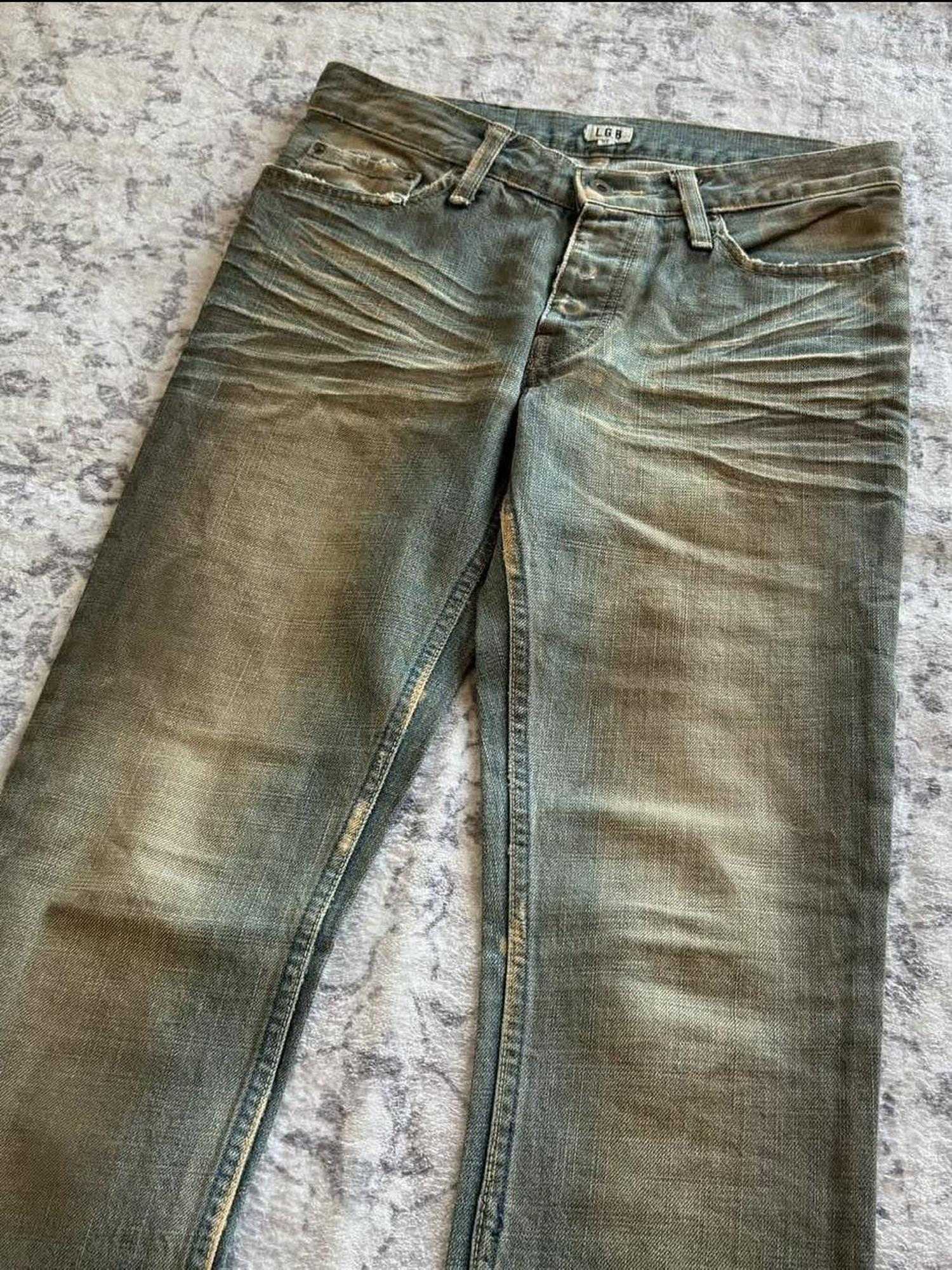 THE DAWN Breathable Mid Rise Distressed Visual Slim Flare Youth Blue Straight Jeans