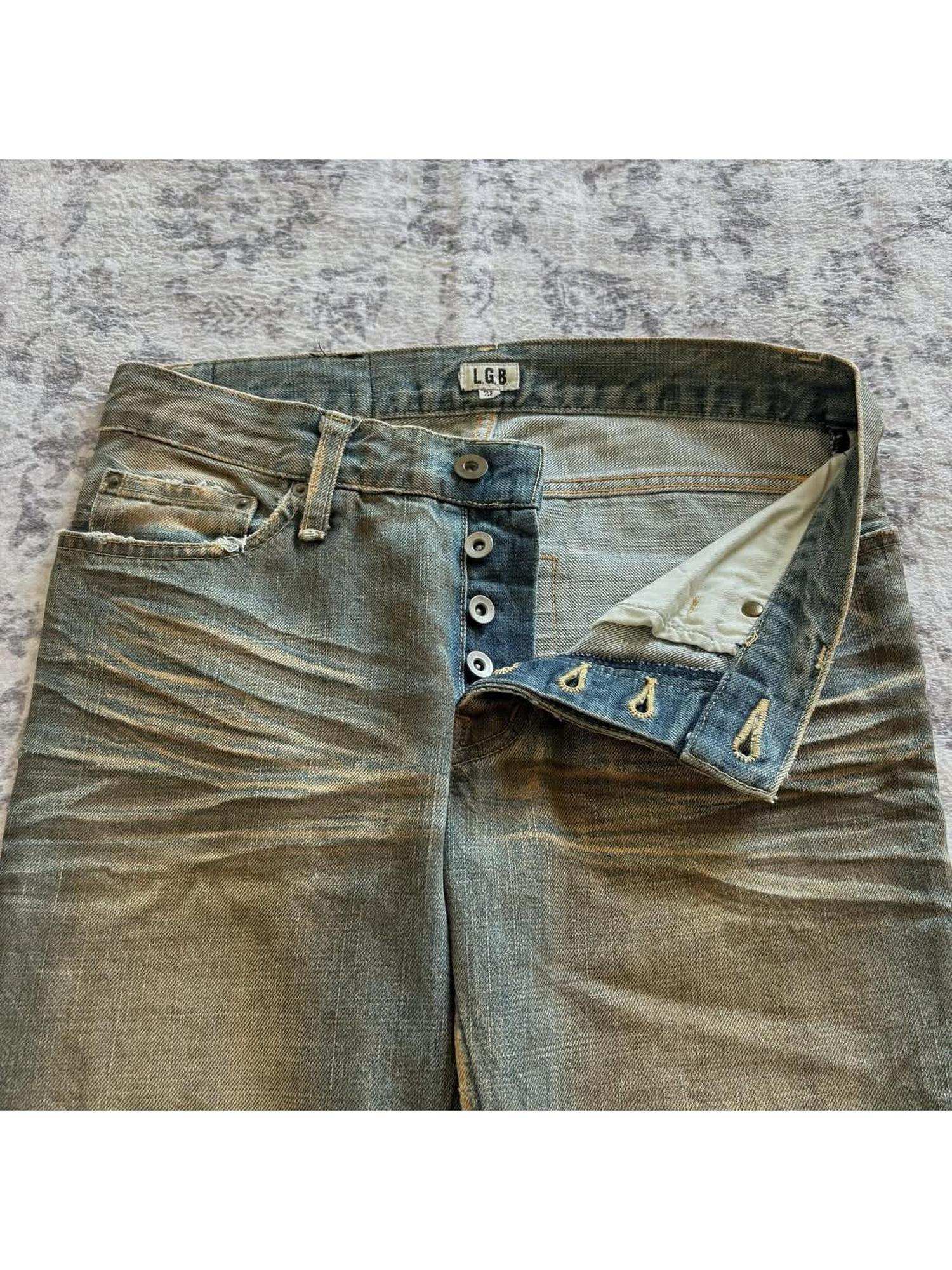 THE DAWN Breathable Mid Rise Distressed Visual Slim Flare Youth Blue Straight Jeans
