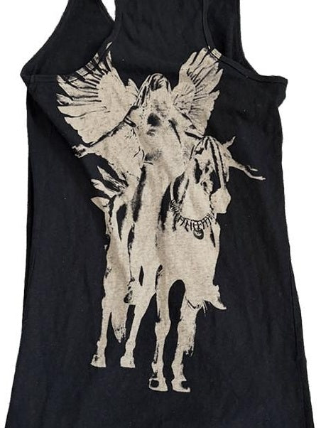 THE DAWN Breathable Printed Slim Fit U Neck Black Mens Daily Graphic Tank Tops