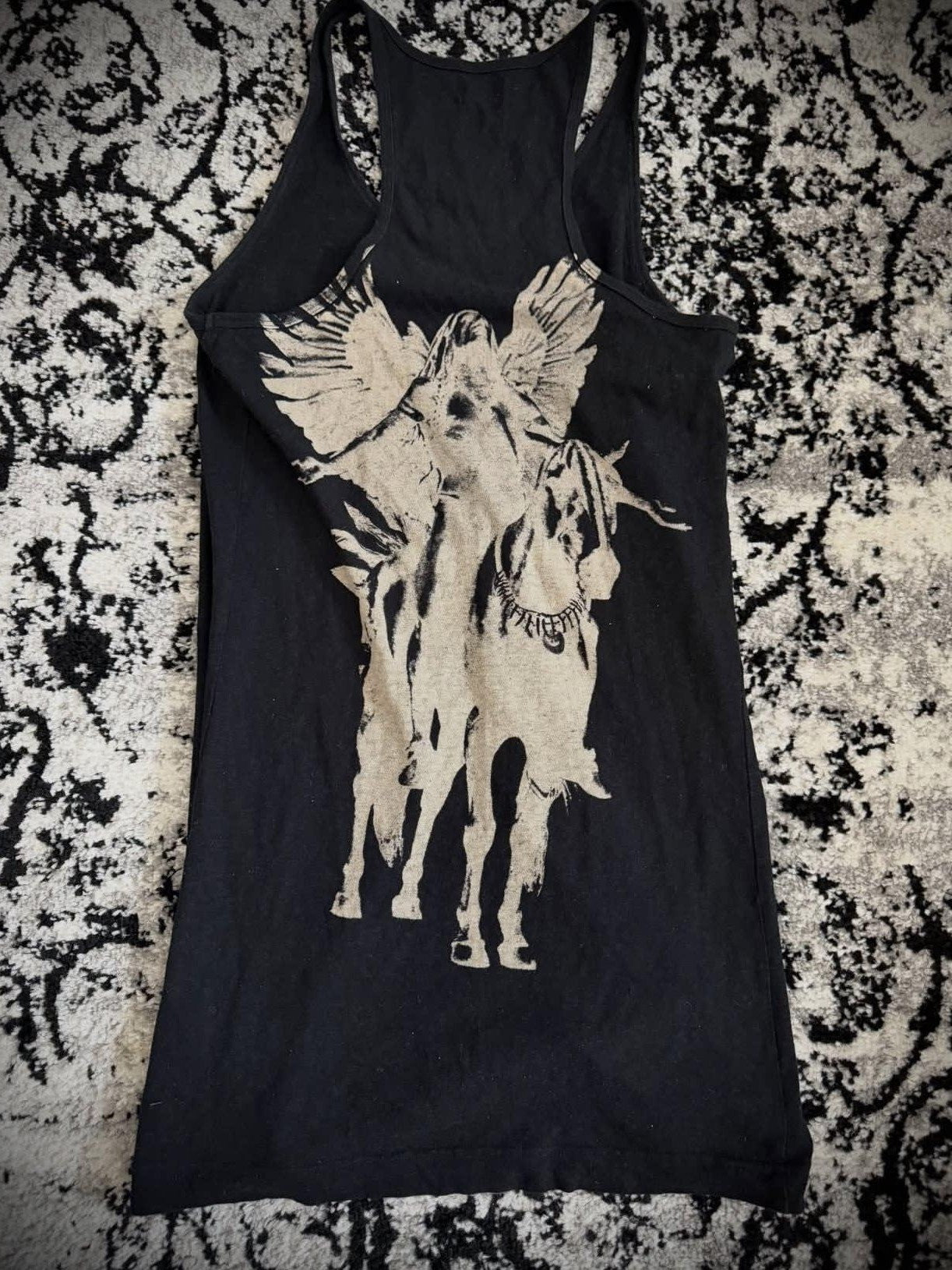 THE DAWN Breathable Printed Slim Fit U Neck Black Mens Daily Graphic Tank Tops