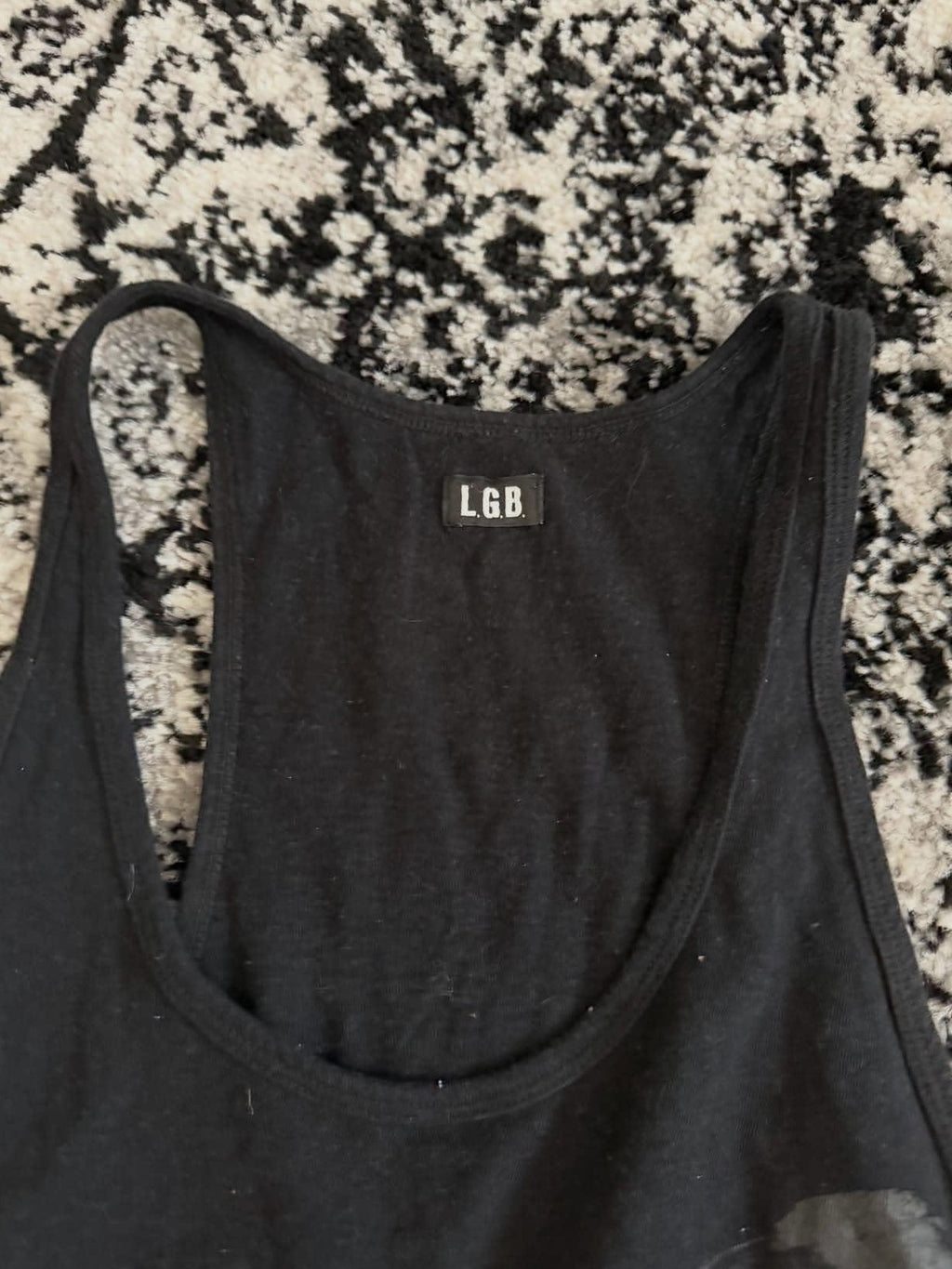 THE DAWN Breathable Printed Slim Fit U Neck Black Mens Daily Graphic Tank Tops