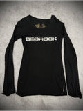 THE_DAWN_Breathable_Printed_Slim_Fit_Unisex_Crew_Neck_Black_Long_Sleeve_T-Shirts_MISSTT