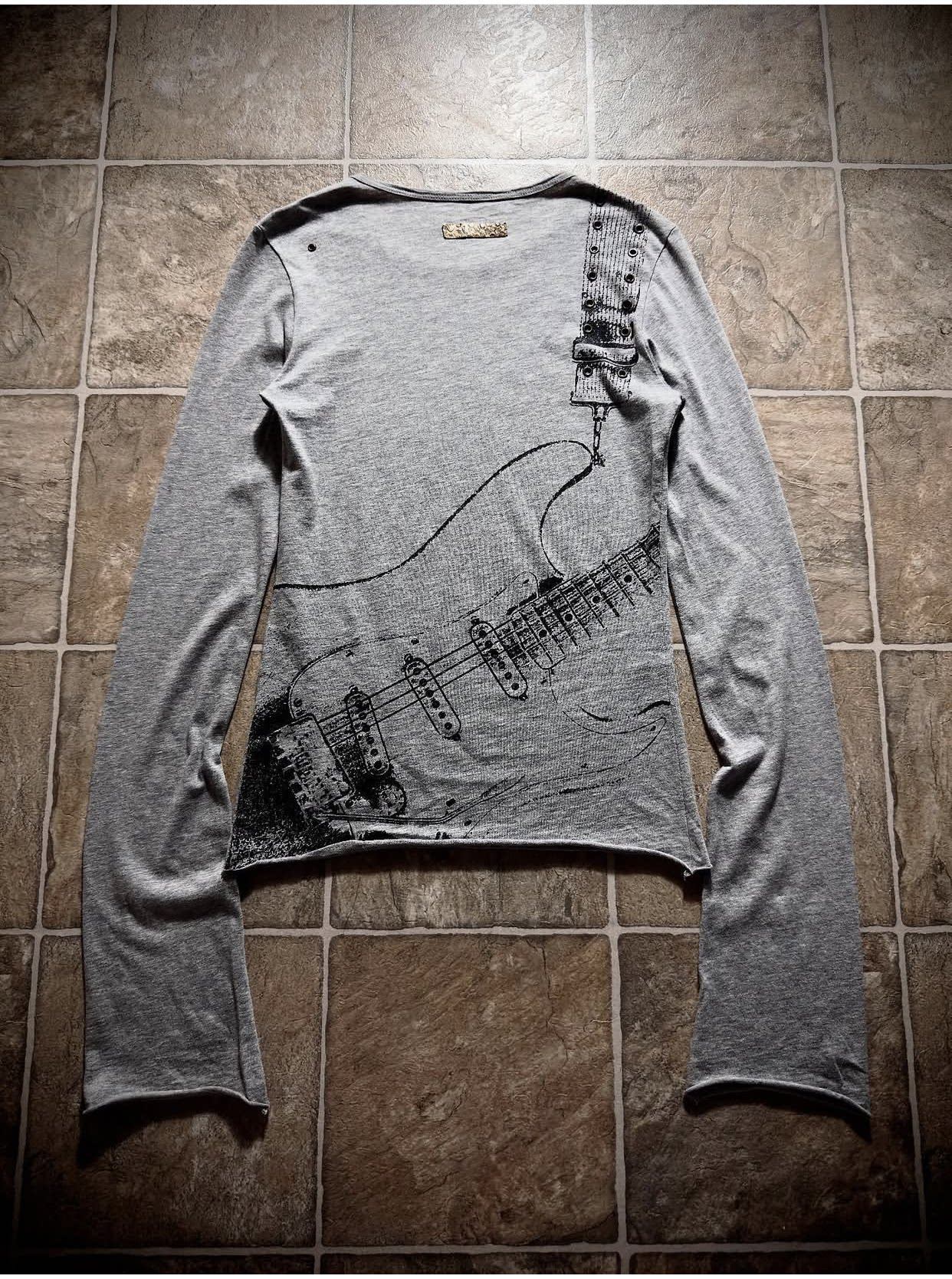 THE_DAWN_Breathable_Punk_Guitar_Print_Loose_Crop_Unisex_Black_Gray_Long_Sleeve_T-Shirts_MISSTT