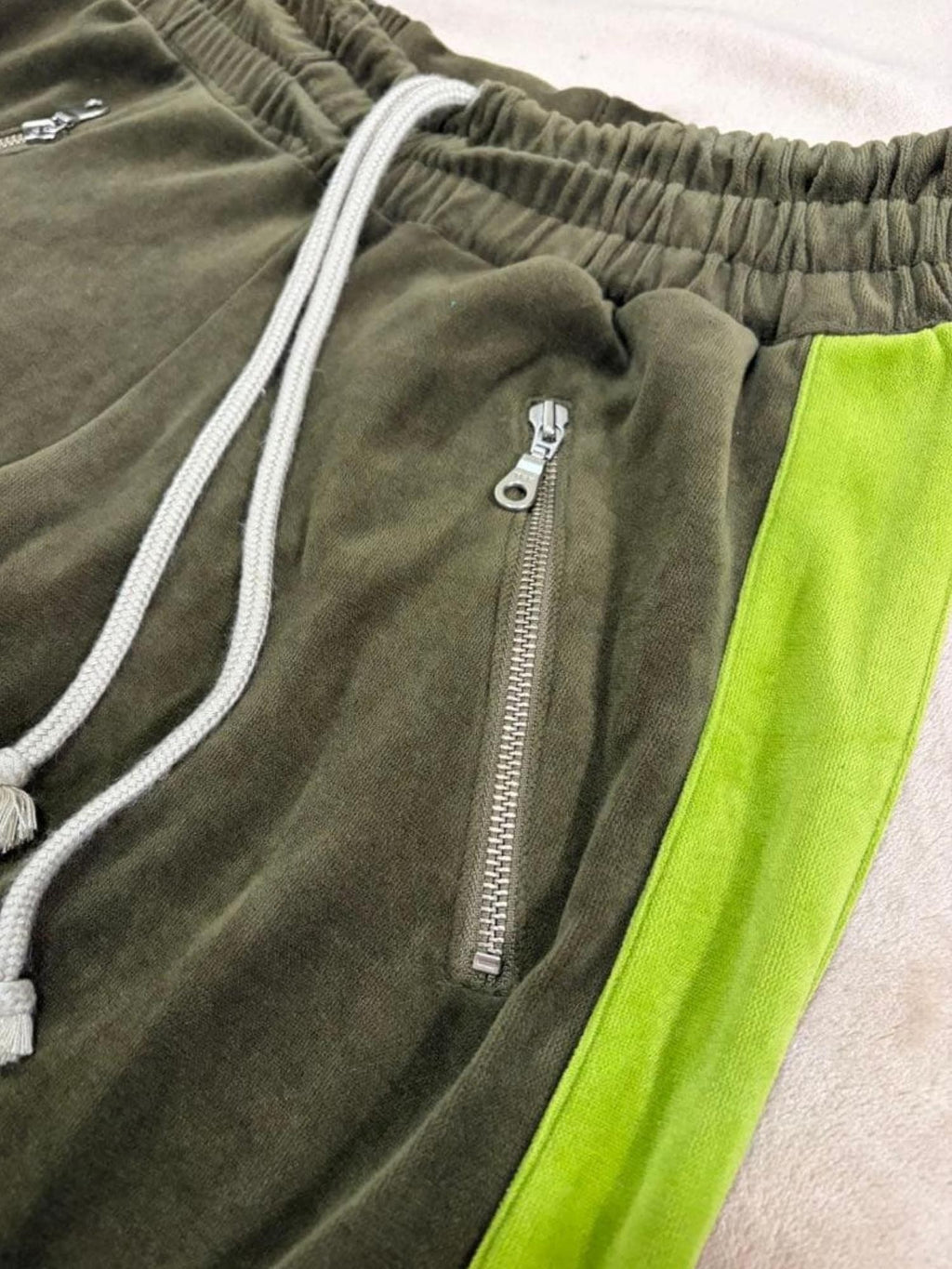 THE DAWN Color Block Spliced Flared Women's Sweatpants