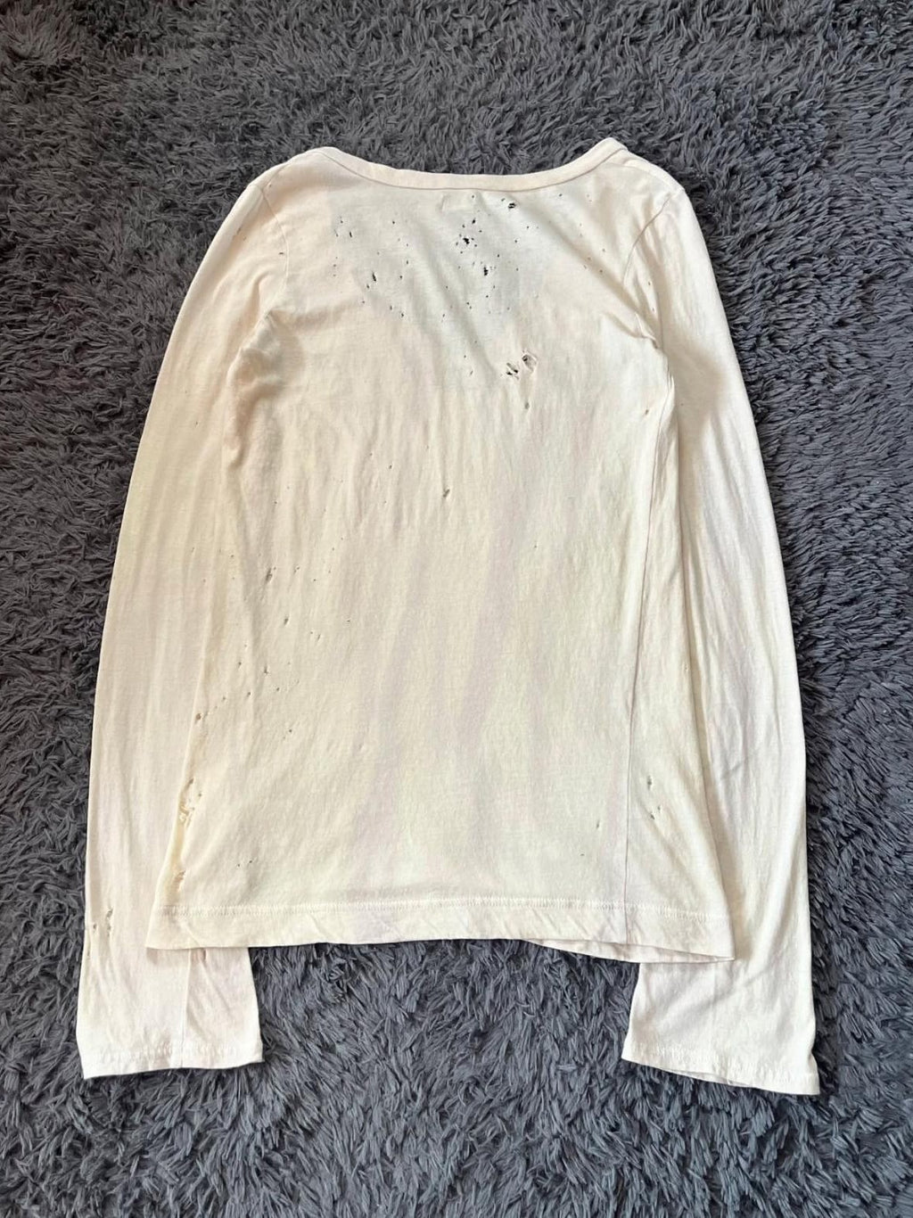 THE DAWN Distressed Destroyed Vintage Letter Print Women's Long Sleeve T-shirts