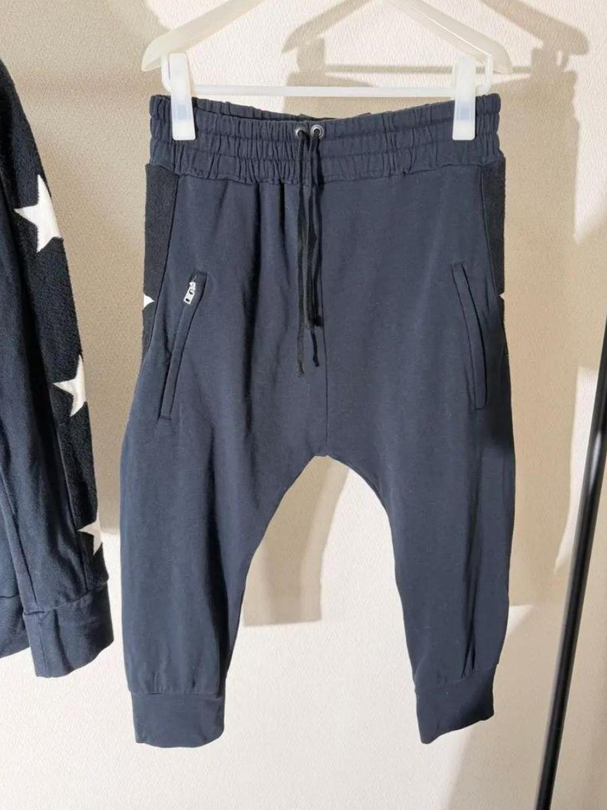 THE DAWN Five Pointed Star Panelled Drawstring Women's Sweat Shorts