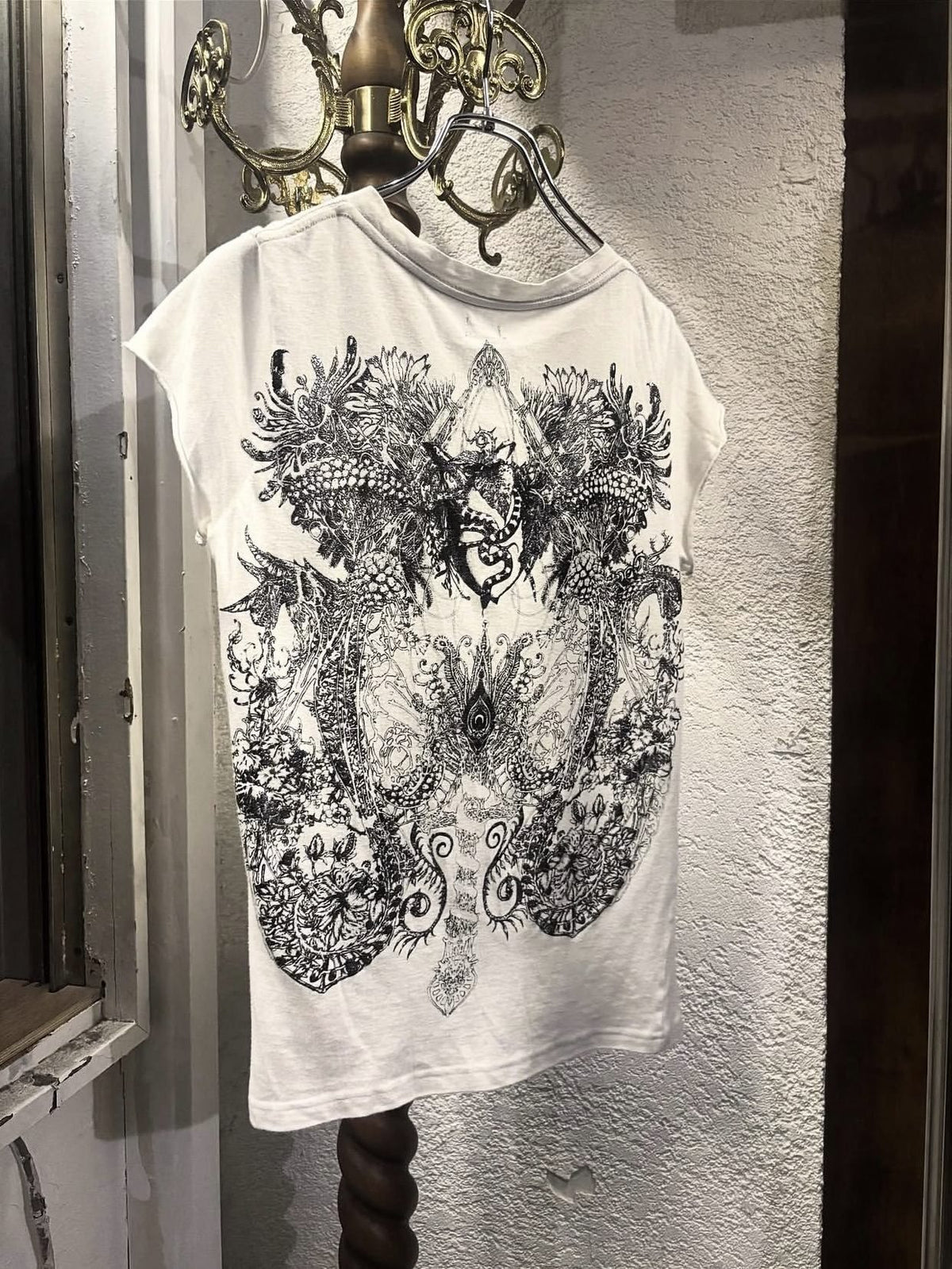 THE_DAWN_Gothic_Dragon_Eye_Print_Symmetrical_Visual_Kei_Women's_Short_Sleeve_T-shirts_1031661552282_MISSTT