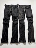 THE_DAWN_High_Waist_Washed_Snakeskin_Micro_Flare_Black_Zip_Fly_Straight_Jeans_MISSTT