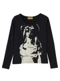 THE_DAWN_Printed_Loose_Fit_Women's_Long_Sleeve_T-shirts_1033681707665_MISSTT