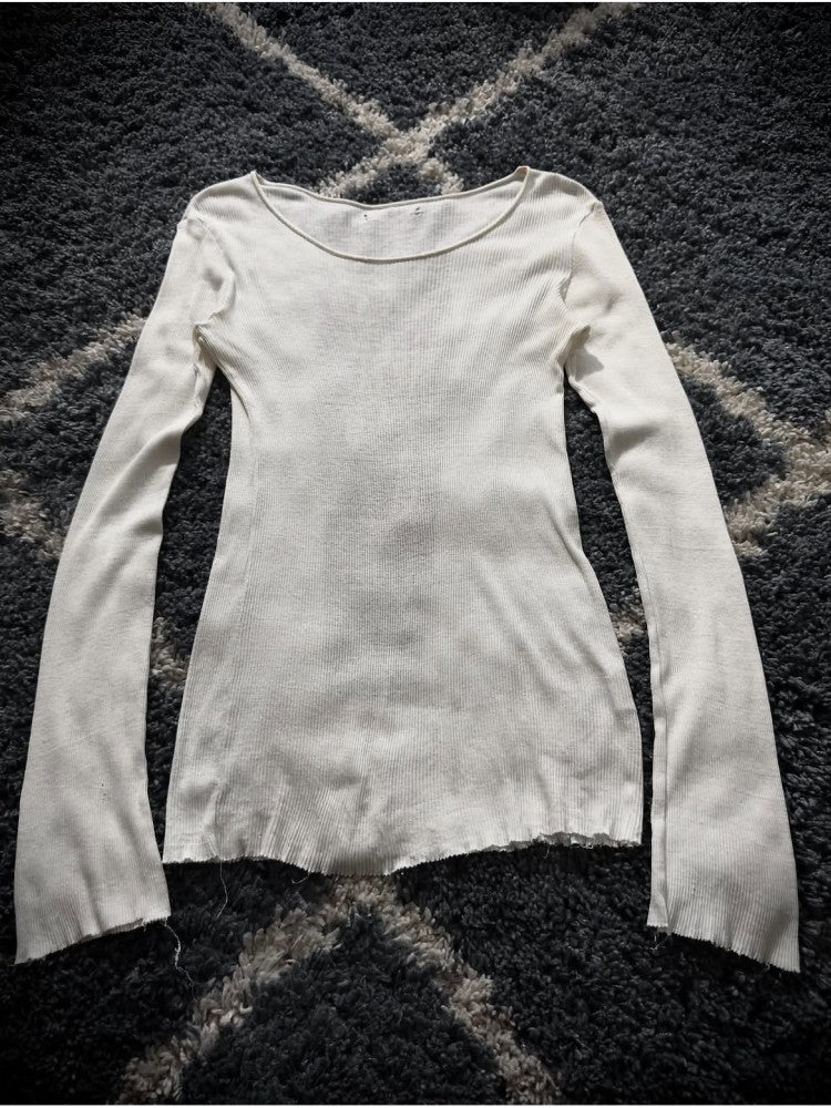 THE DAWN Rebirth Skull Print Rock Slim Fit Women's Long Sleeve T-shirts