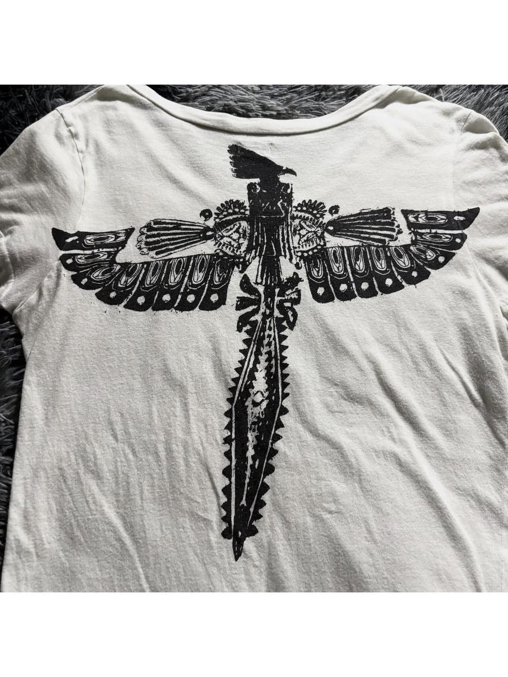 THE DAWN Rock Phoenix Print Slim Fit Women's Short Sleeve T-shirts