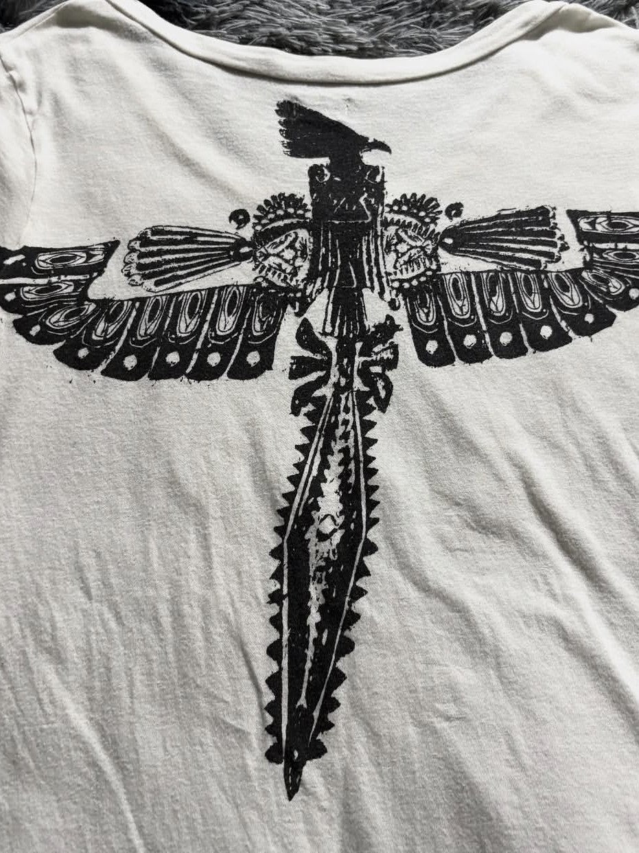 THE DAWN Rock Phoenix Print Slim Fit Women's Short Sleeve T-shirts