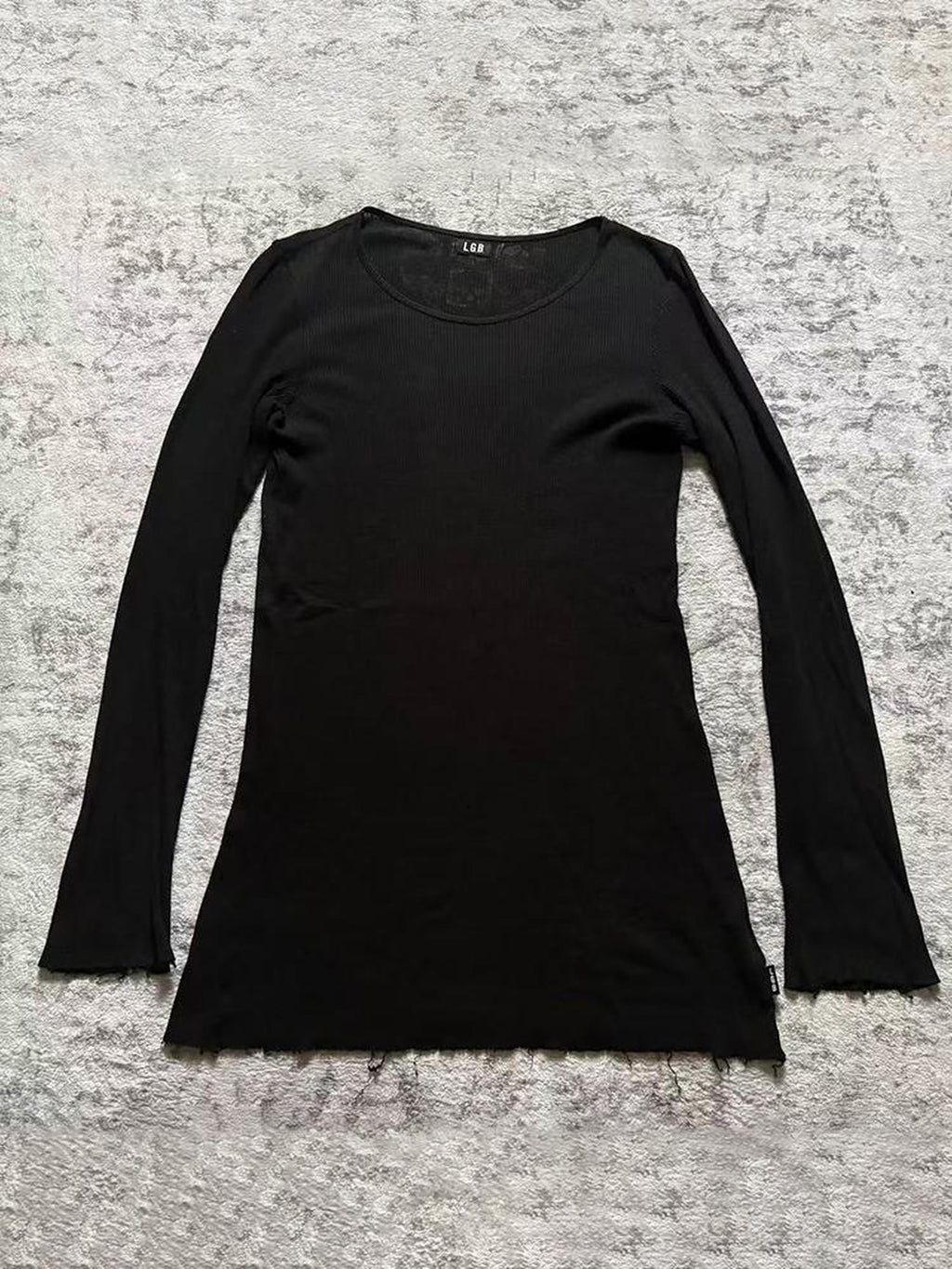 THE DAWN Skull Cross Print Rock Loose Fit Women's Long Sleeve T-shirts