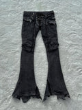 THE_DAWN_Snake_Print_Crocodile_Panel_High_Waist_Adjustable_Zip_Women's_Bootcut_Jeans_1078271679917_MISSTT