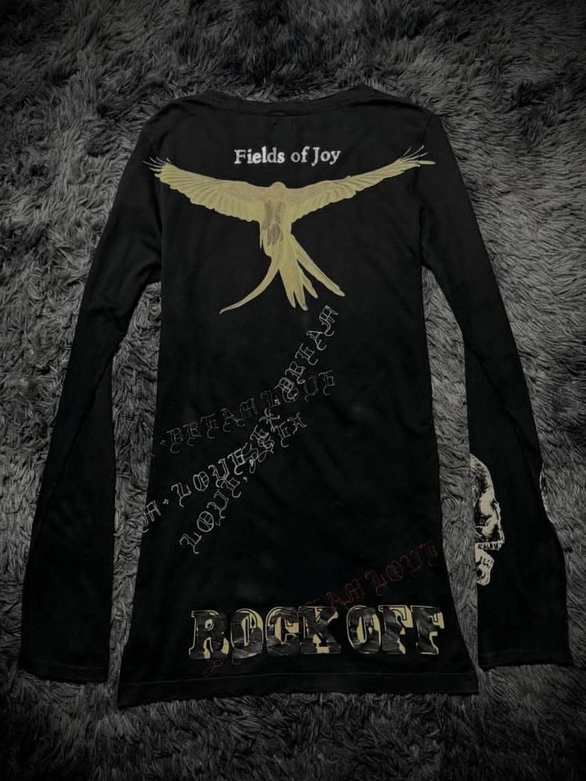 THE DAWN Vintage Embroidered Graphic Women's Long Sleeve T-shirts