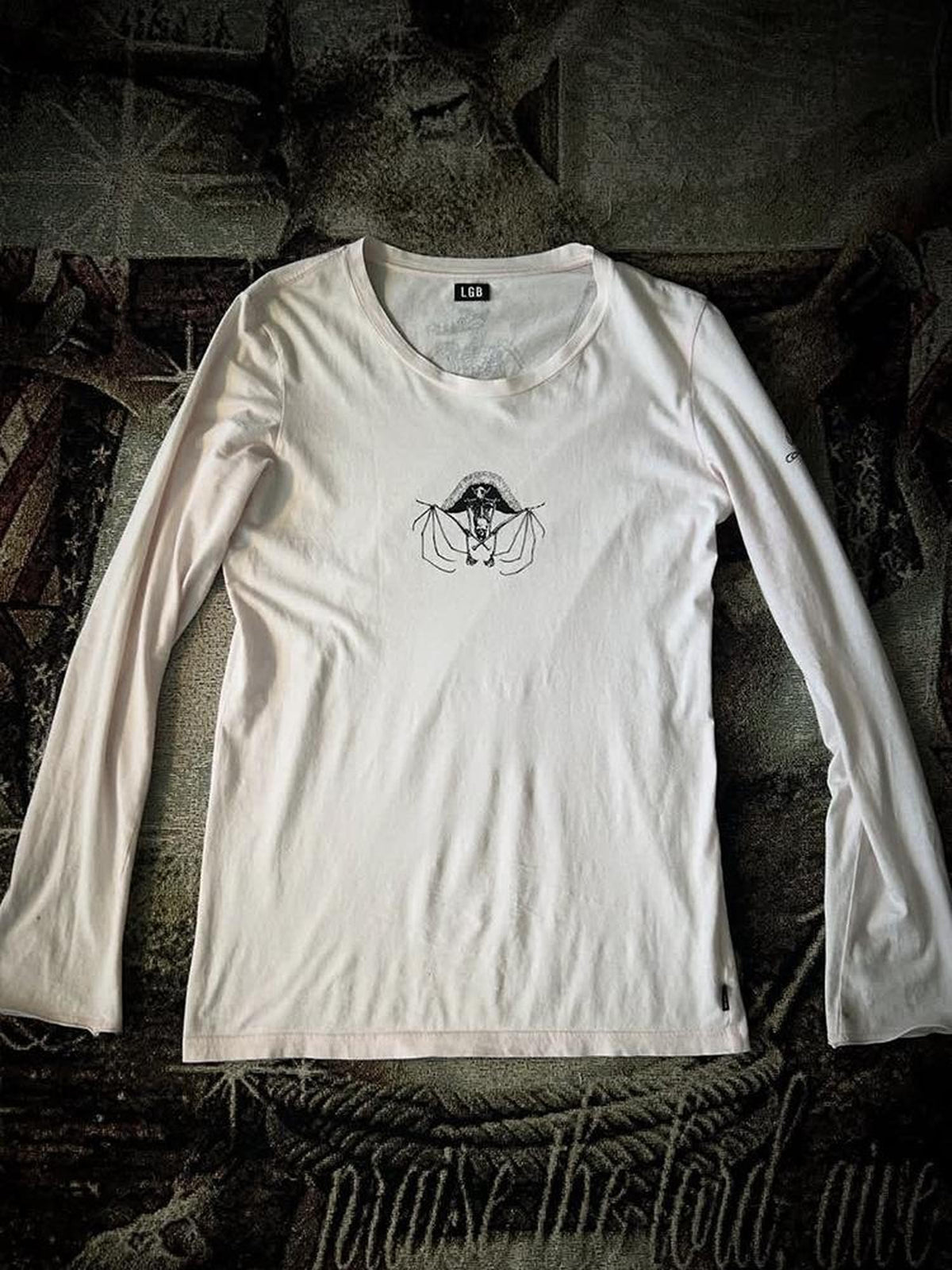 THE DAWN Visual Rare Print Beast Skull Vintage Women's Long Sleeve T-shirts