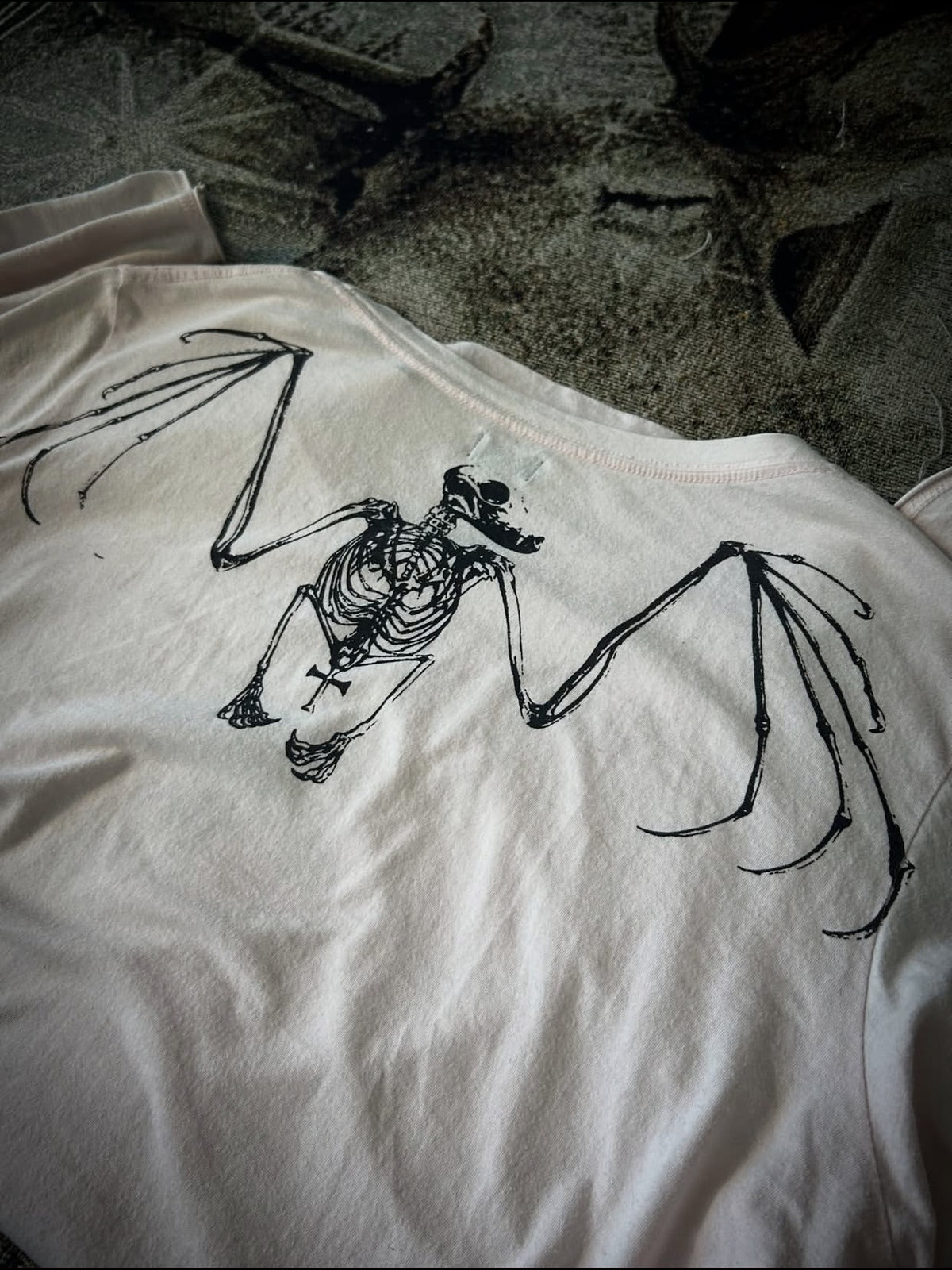 THE DAWN Visual Rare Print Beast Skull Vintage Women's Long Sleeve T-shirts