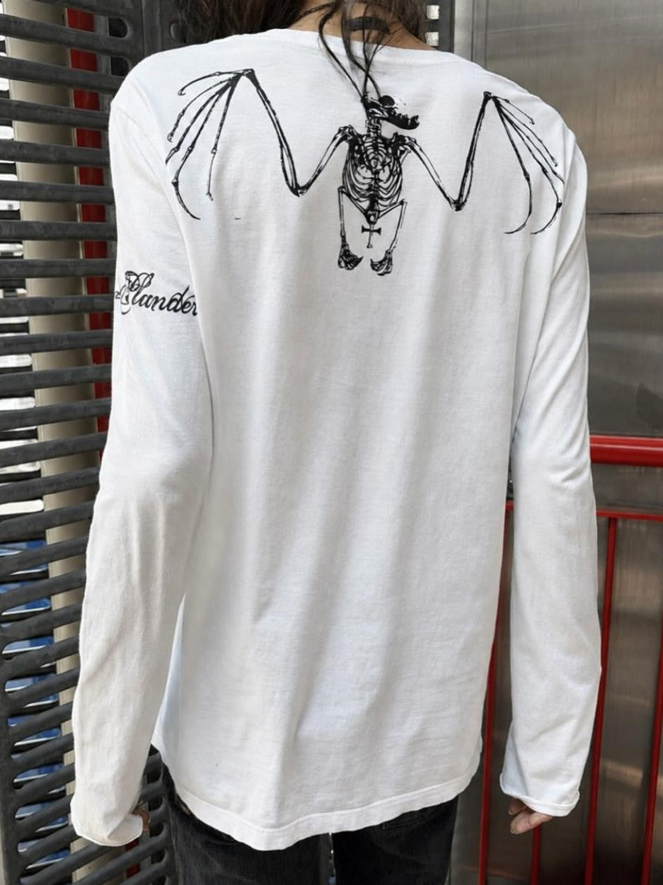 THE DAWN Visual Rare Print Beast Skull Vintage Women's Long Sleeve T-shirts