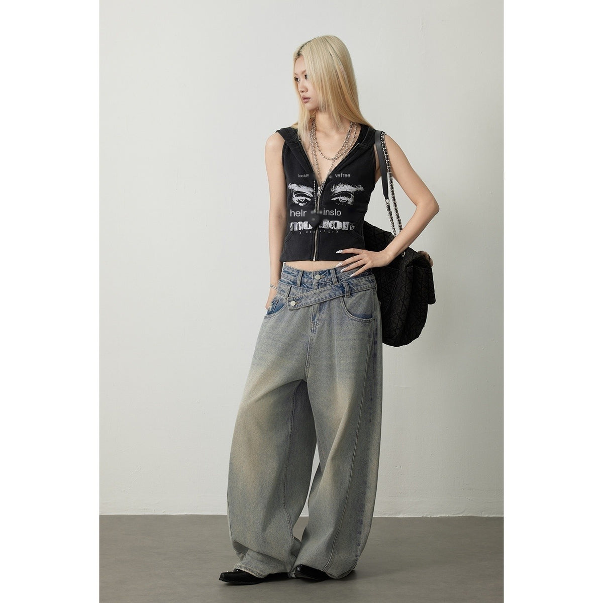 TOOOLAZY_Black_Pink_Hooded_Cropped_Lightweight_Women's_Cotton_Blend_Tank_Tops_1039743419740_MISSTT
