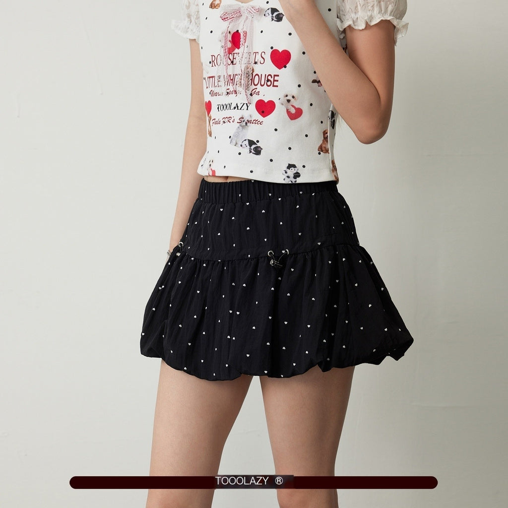 TOOOLAZY_Black_Polka_Dot_Tulip_Bubble_Women's_Regenerated_Cellulose_Blend_Mini_Skirts_1043998593206_MISSTT