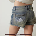 TOOOLAZY_Blue_Frayed_Hem_Embroidered_Pockets_Studs_Vintage_Women's_Cotton_Denim_Shorts_1040957668147_MISSTT