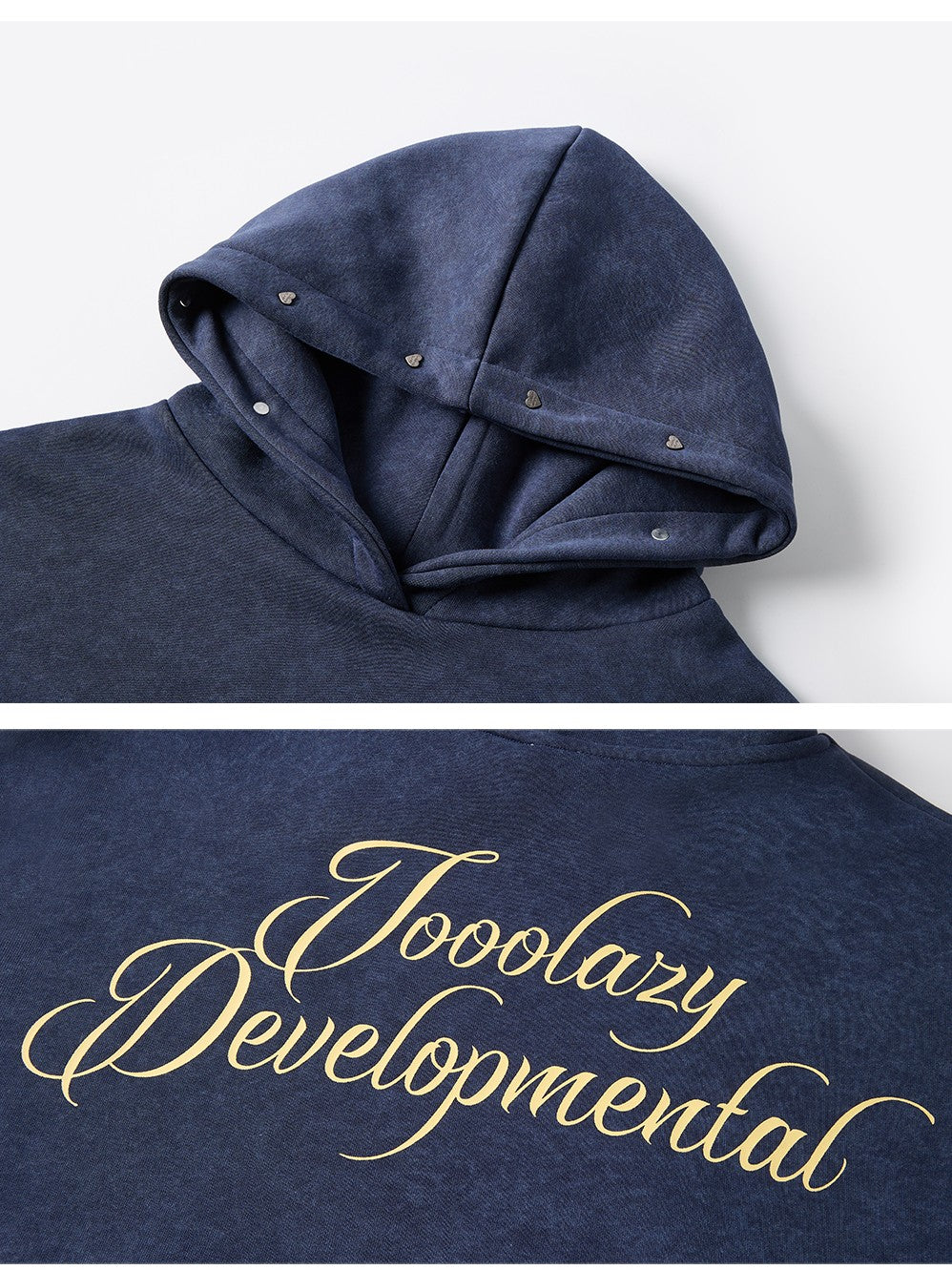 TOOOLAZY Cozy Embroidered Hooded Sweatshirt Women's Fleece-lined Hoodies