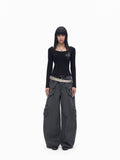 TOOOLAZY_Deconstructed_Cargo_Multi_Pocket_Metal_Buckle_Women's_Cotton_Wide-leg_Pants_1069205463972_MISSTT