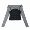 TOOOLAZY_Denim_Knit_Off_Shoulder_Zipper_Crop_Slim_Women's_Cotton_Long_Sleeve_T-shirts_1020526746474_MISSTT