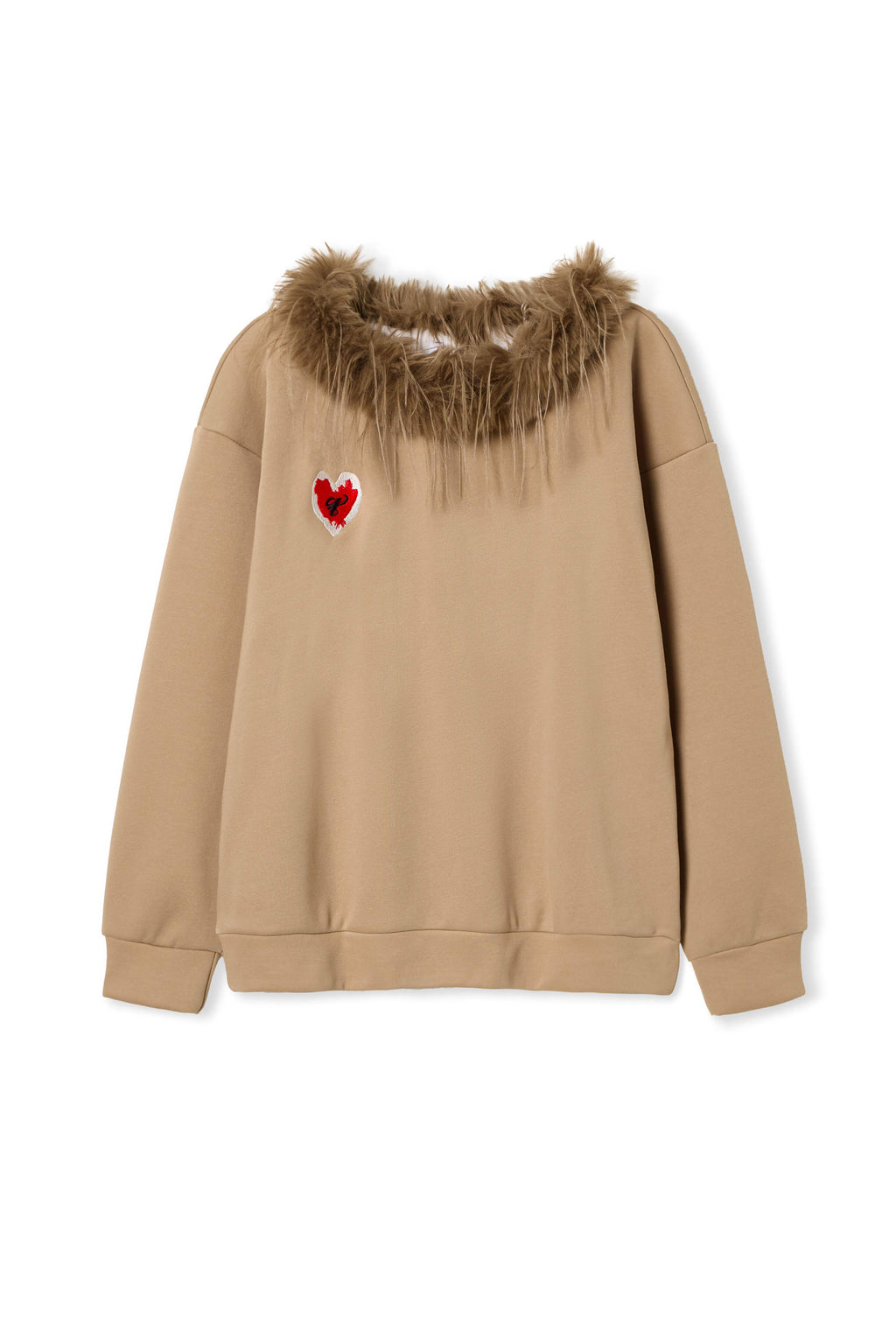 TOOOLAZY_Faux_Fur_Collar_Asymmetric_One_Shoulder_Women's_American_Pullover_Sweatshirts_853332579251_MISSTT