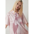 TOOOLAZY_Pink_Anime_Print_Polo_Collar_Women's_Lycocell_Blend_Oversized_T-shirts_1040900932771_MISSTT