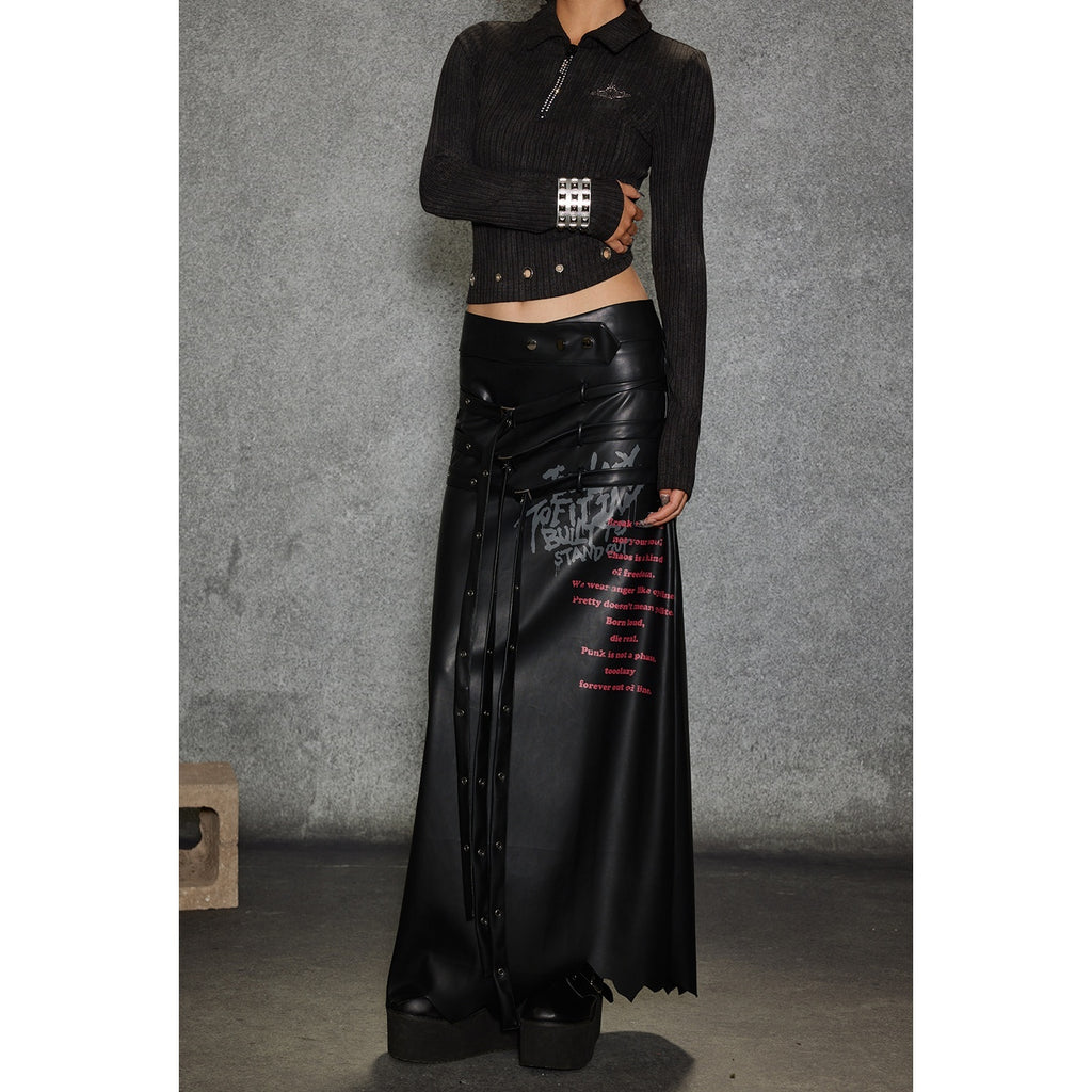 TOOOLAZY_Printed_Tie_Waist_Casual_Mid_Waist_Women's_Pu_Straight_Cut_Leather_Skirts_985893442327_MISSTT