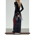 TOOOLAZY_Red_Machine_Embroidered_Lettered_Women's_Cotton_Wide-leg_Jeans_1021755197447_MISSTT