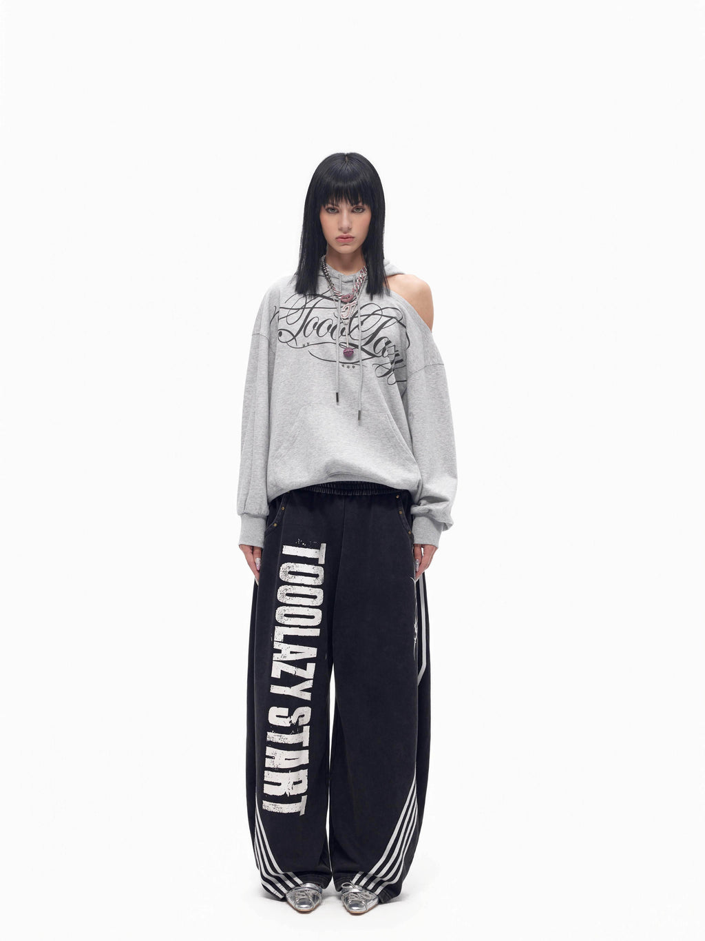 TOOOLAZY_Retro_Printed_Asymmetric_Neck_Off_Shoulder_Loose_Women's_Cotton_Lined_Hoodies_1069409199555_MISSTT