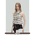 TOOOLAZY_Rhinestone_Organza_Bow_Check_High_Neck_Women's_Polyester_Halter_Tops_1022022905349_MISSTT