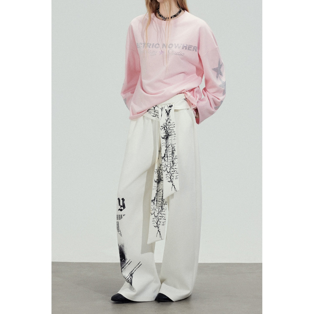 TOOOLAZY_Ribbon_Printed_Casual_Natural_Waist_Women's_Cotton_Wide-leg_Pants_1020523926968_MISSTT