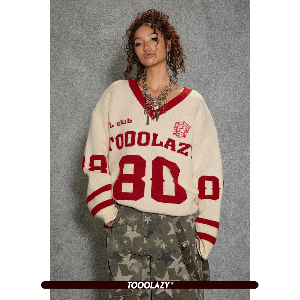 TOOOLAZY_V-neck_Striped_Knit_Long_Sleeve_Jersey_Women's_Nylon_Polyester_Blend_Sweaters_986581021548_MISSTT