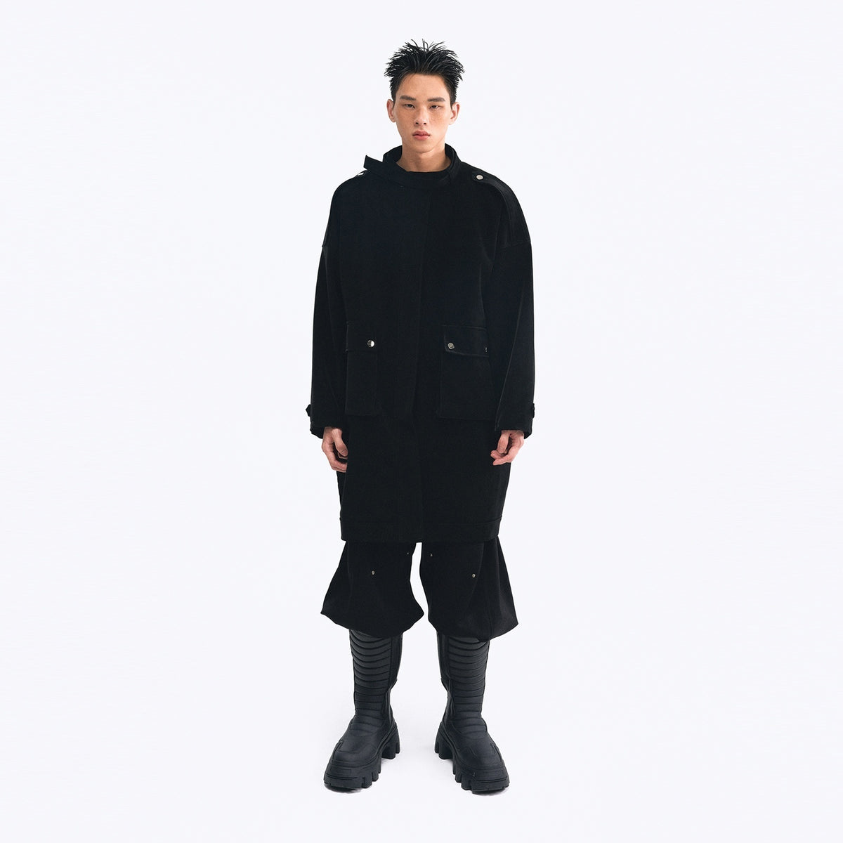 TOOOLAZY_Vintage_Belted_Loose_Mid_Length_Double_Collar_Zipper_Solid_Women's_Trench_Coats_850182483981_MISSTT
