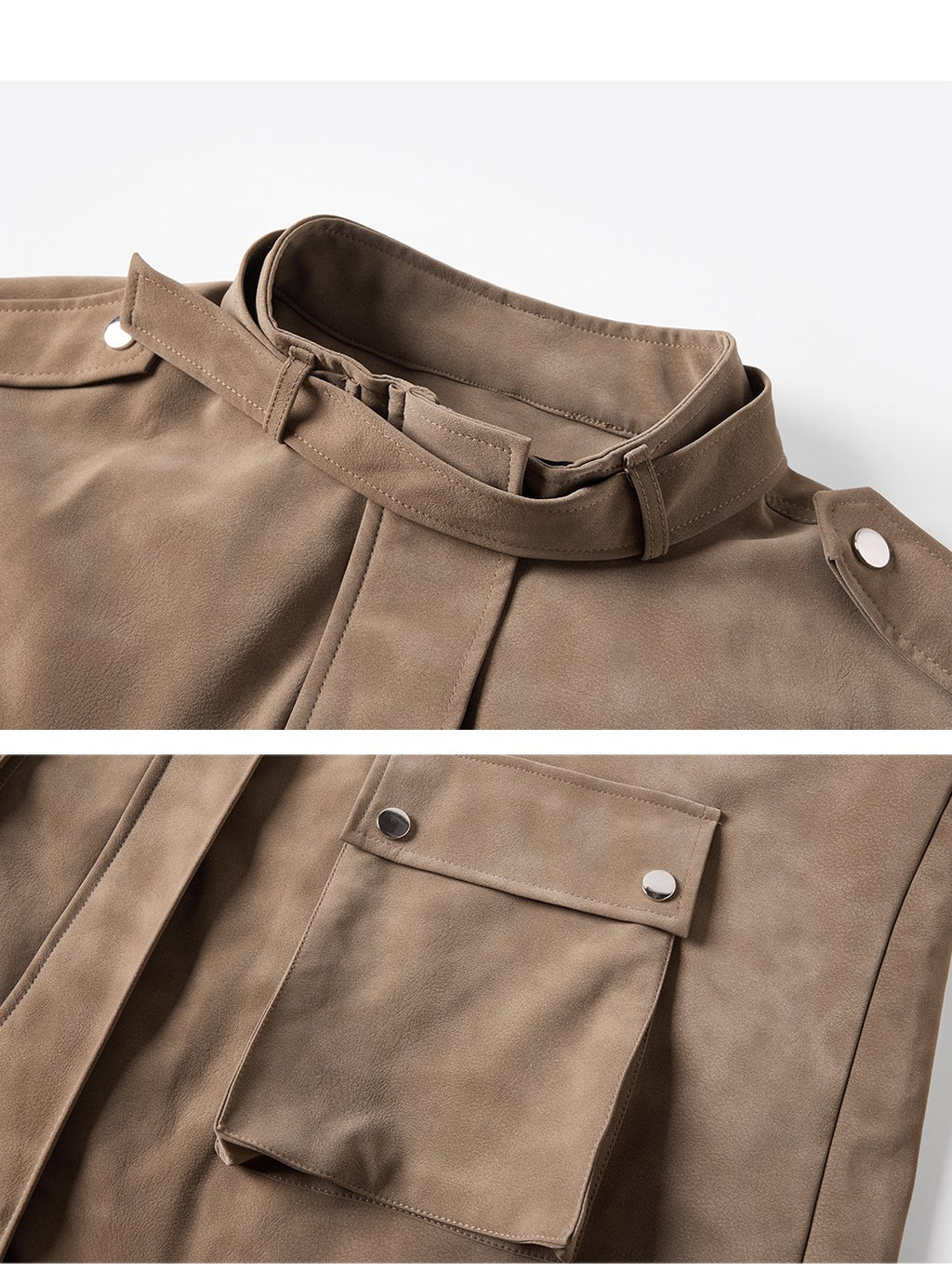 TOOOLAZY Vintage Belted Loose Mid Length Double Collar Zipper Solid Women's Trench Coats