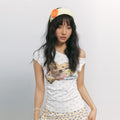 TOOOLAZY_Vintage_Polka_Dot_Dog_Print_Slanted_Neck_Women's_Viscose_Off-shoulder_T-shirts_1056675158379_MISSTT