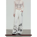 TOOOLAZY_White_Printed_Relaxed_Natural_Waist_Zip_Fly_Women's_Cotton_Straight-leg_Pants_1020736959677_MISSTT