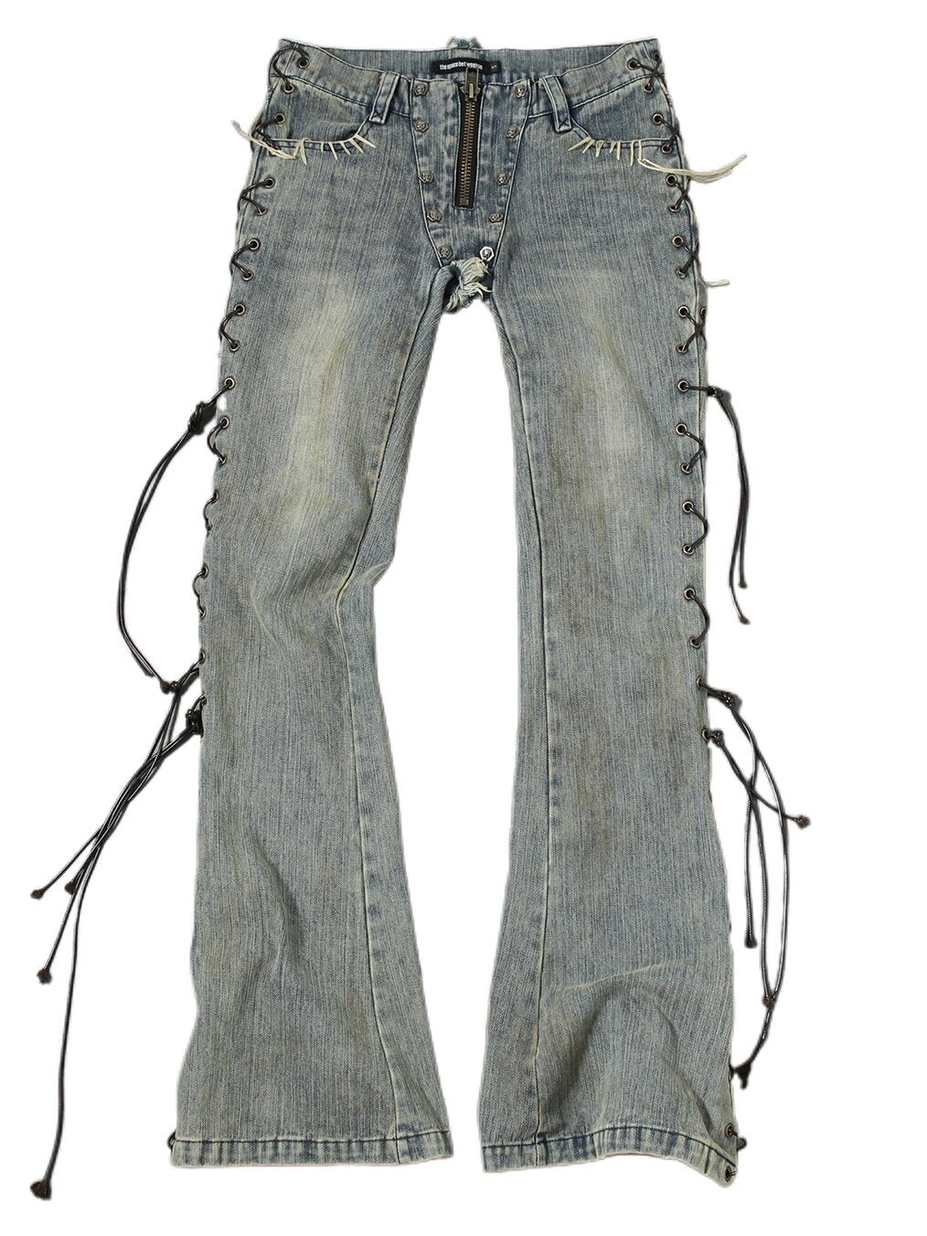 The_space_between_Us_Bandage_Inspired_Rivet_Lace_Up_Micro_Flare_Women's_Denim_Bootcut_Jeans_975665541081_MISSTT