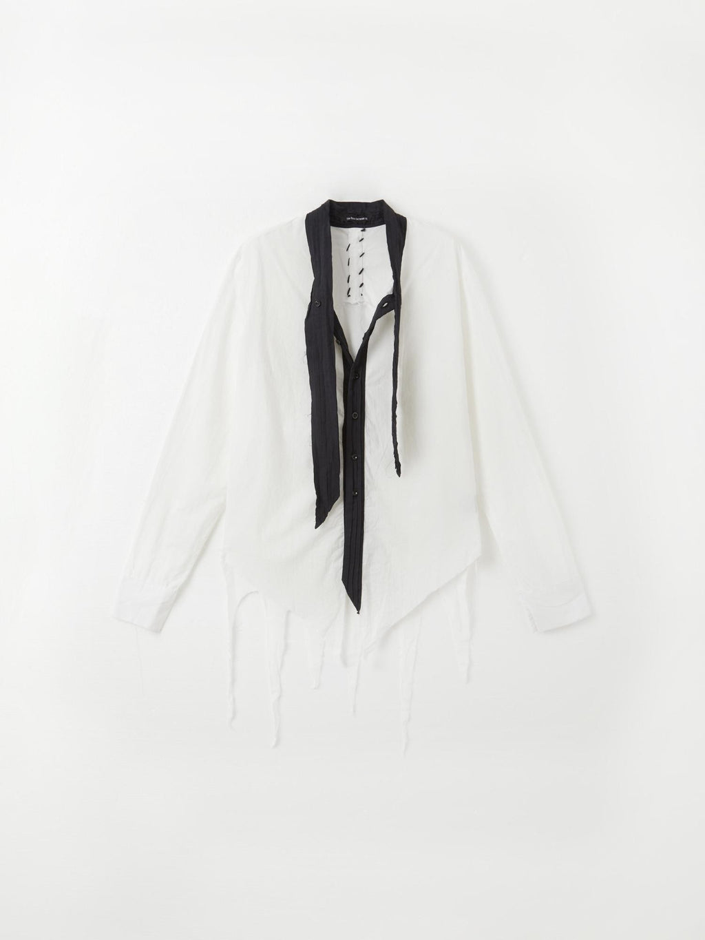 The space between Us Broken Visual Subculture Rock Distressed Tassel Ribbon Women's Bow Blouses