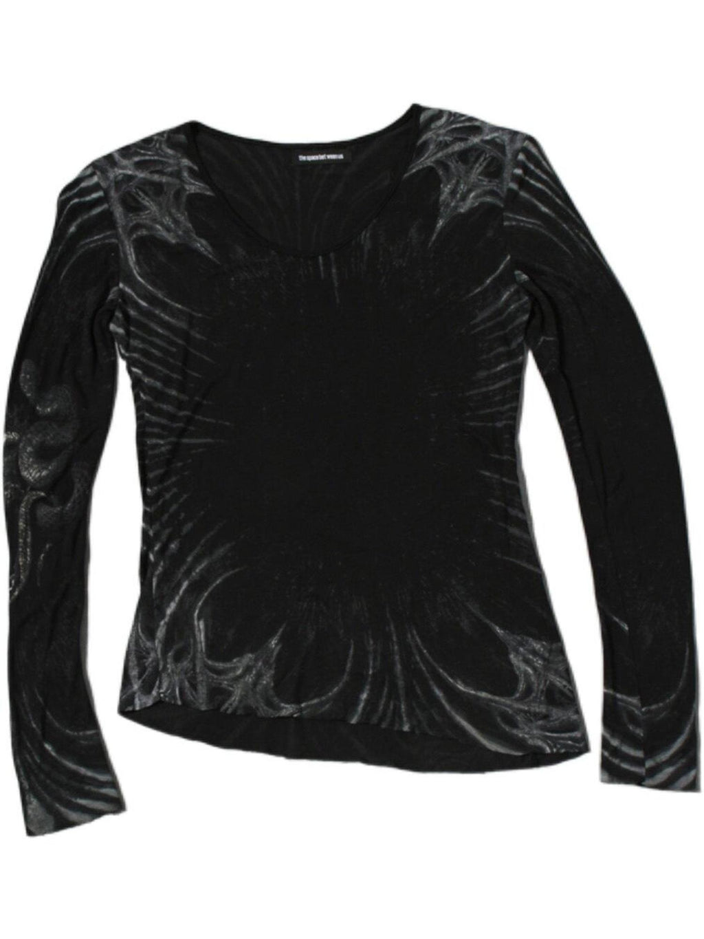 The space between Us Dark Totem Slim Fit Asymmetric Women's Tencel Cotton Long Sleeve T-shirts